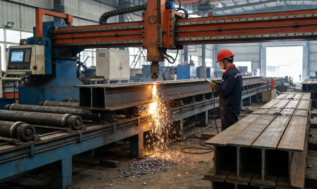 H shape beam manufacturing H shape beam manufacturing